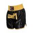 Short boxe thaï FIGHTER Noir & Jaune