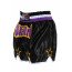 Short boxe thaï STAR Noir & Violet