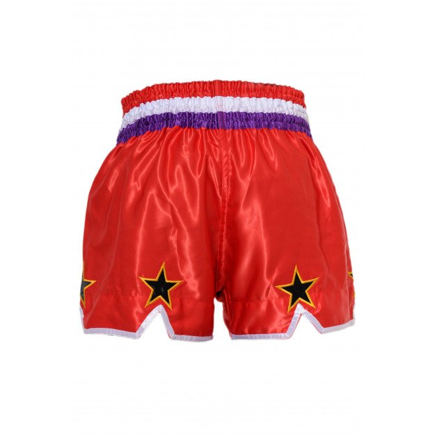 Short boxe thaï STAR Rouge & Violet