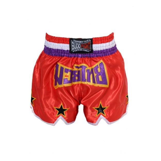 Short boxe thaï STAR Rouge & Violet