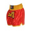 Short boxe thaï FIGHTER Rouge & Jaune