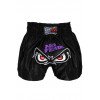 Short boxe thaï NO FEAR Noir