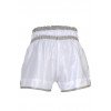 Short boxe thaï NO LIMIT blanc