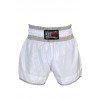 Short boxe thaï NO LIMIT blanc