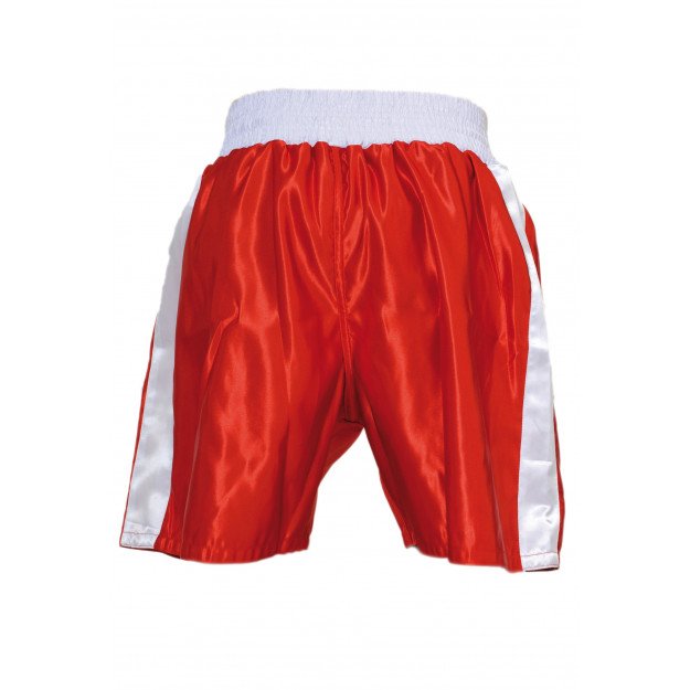 Top Ten - Short de Boxe Homme / Rouge-Blanc / Medium