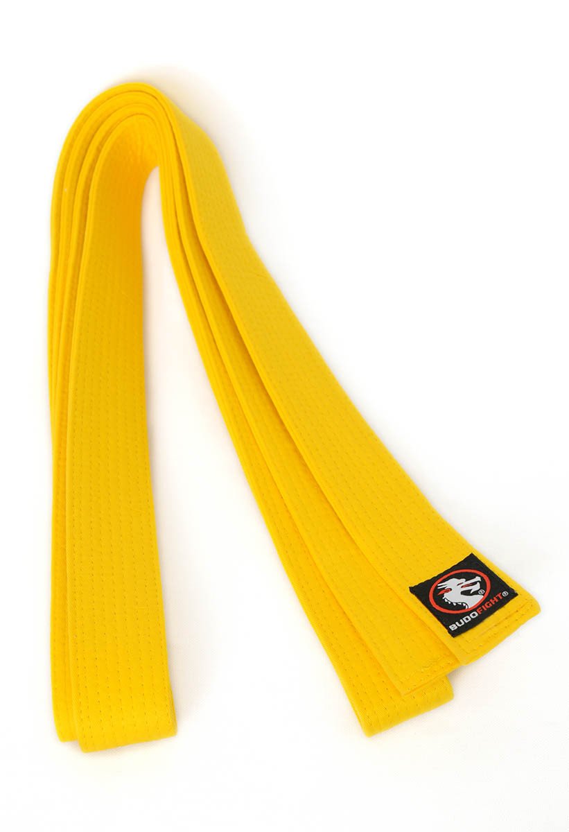 Ceinture Karaté Piquée Jaune