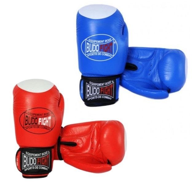 Gants de Boxe Compétition Anglaise Amateur 100% cuir - Budo-Fight