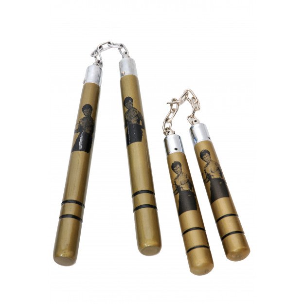 Nunchaku à Chaine Bois Bruce Lee beige