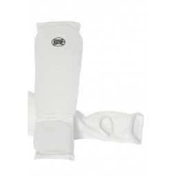 Protège Tibias et Pieds Coton Souple Blanc