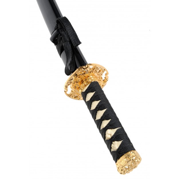 Katana et Wakizashi Noir Shinogi