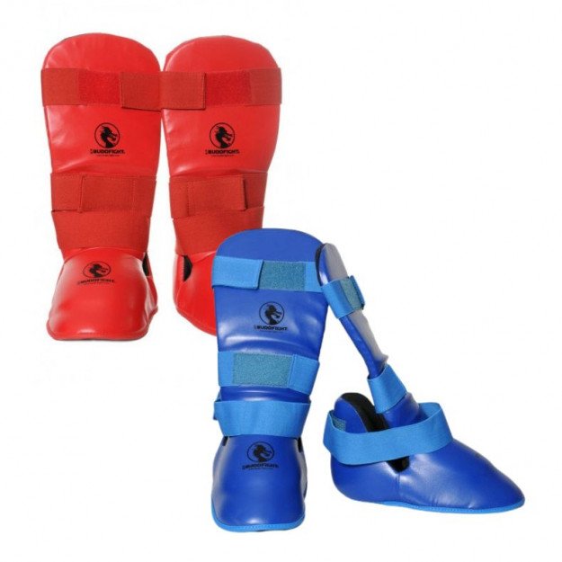 Protège Tibias + pieds détachables Karaté, Métal Boxe - BudoStore