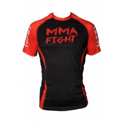 Rashguard MMA Noir / rouge - Fin de Serie