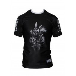 Rashguard MMA Noir Impression tête de mort - Fin de Serie