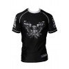 Rashguard MMA Noir Impression tête de mort & ailes