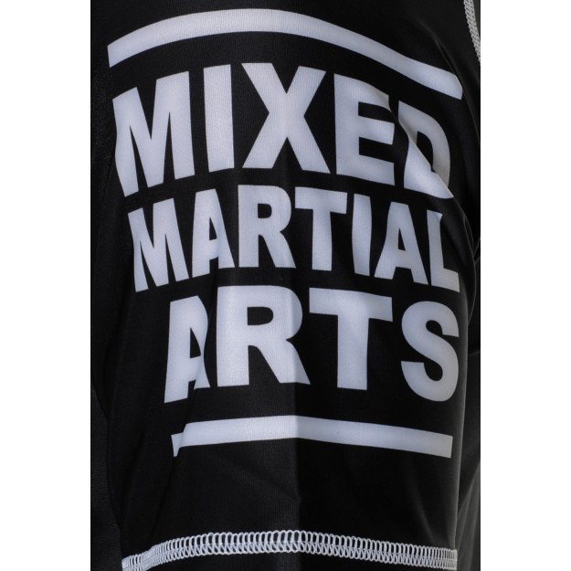 Rashguard MMA Noir Impression tête de mort & ailes