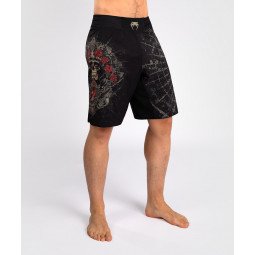 Short de Combat Venum Santa Muerte 5.0 - Noir Profond/Or