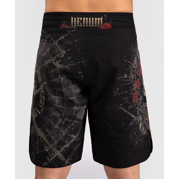Short de Combat Venum Santa Muerte 5.0 - Noir Profond/Or