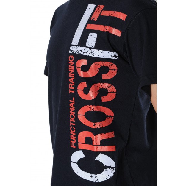 T-shirt Crossfit bleu marine - Fin de Serie