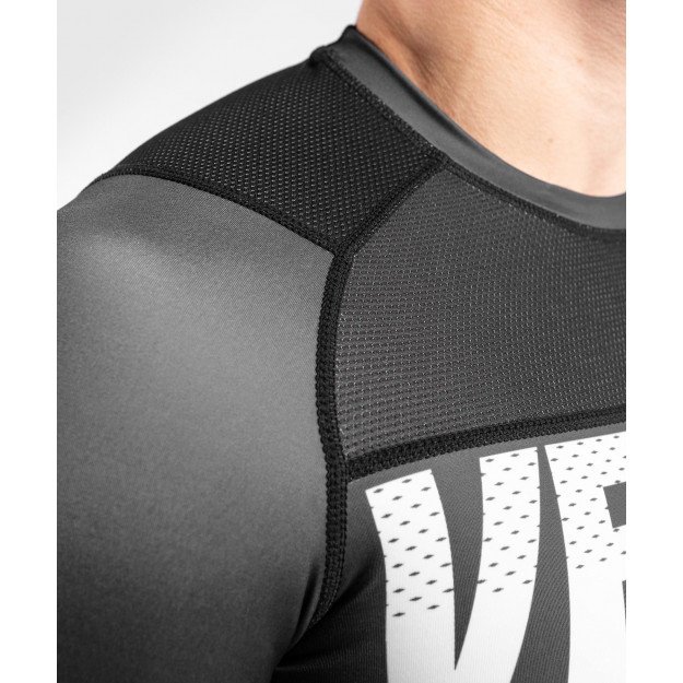 Rashguard Venum One FC Impact gris/jaune manches longues