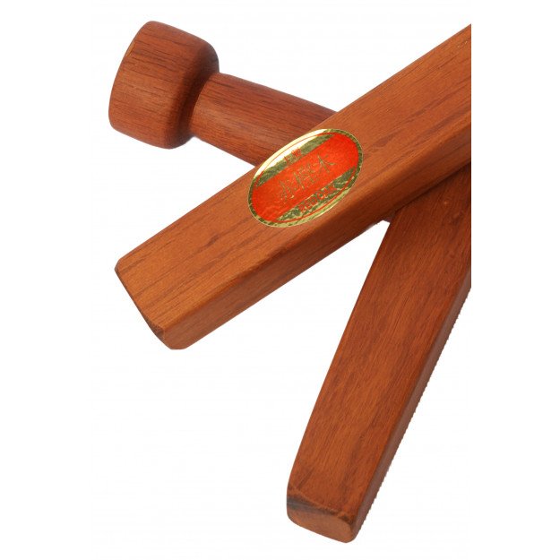 Tonfa Carre Chene Rouge 51cm, Importé d'Asie