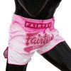 Short Boxe Thaï Fairtex Rose/Blanc 1914