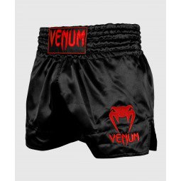 Short Boxe Thaï Venum Classic Noir/Rouge