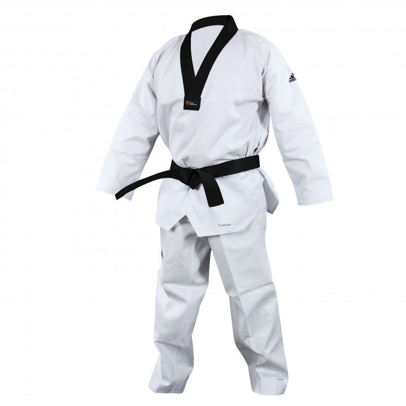 Dobok Taekwondo Adi Champion II Col noir Adidas