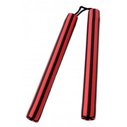 Nunchaku à Corde Mousse rouge/noir