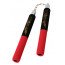Nunchaku à Chaine Mousse Noir/Rouge