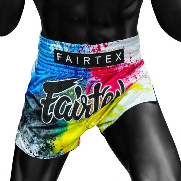 Short Boxe Thaï Fairtex BS1937 White Acid Jazz