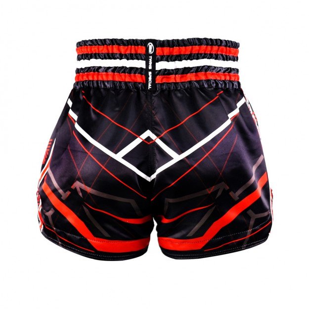 Short Boxe Thai Twins TTBL Black/Red