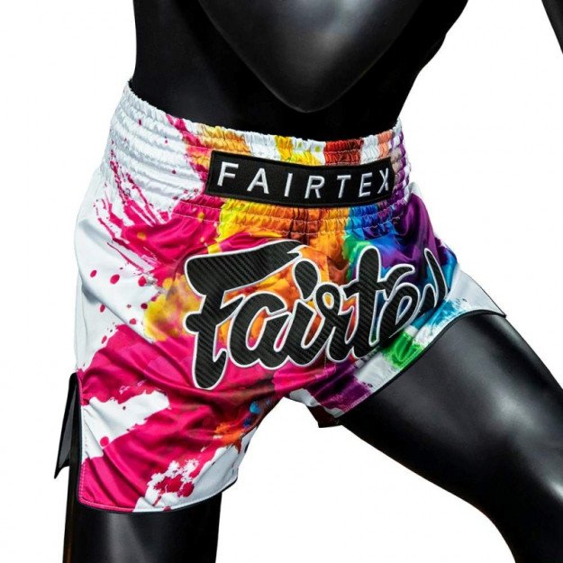 Short Boxe Thaï Fairtex BS1939 White Funky soul