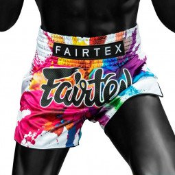 Short Boxe Thaï Fairtex BS1939 White Funky soul