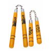 Nunchaku à Chaîne en Bois Bruce Lee jaune