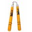 Nunchaku à Chaîne en Bois Bruce Lee jaune