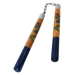 Nunchaku à Chaine Bois Dragon