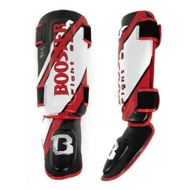Protège tibias et pied Thai Striker V2 rouge