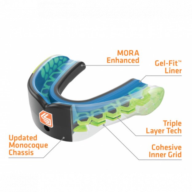 Protège-dents Shock Doctor Gel Max Power Carbon Noir