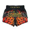 Short Boxe Thaï Fairtex Noir Flame 1921