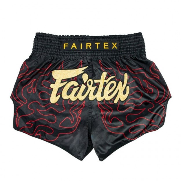 Short Boxe Thaï Fairtex Noir/Rouge 1920