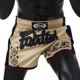 Short Boxe Thaï Fairtex Beige/Tribal 1713