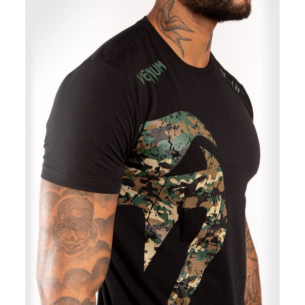 T-shirt Venum Giant Noir/Forest Camo