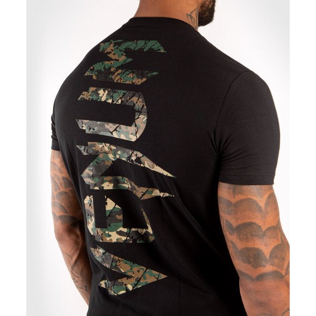 T-shirt Venum Giant Noir/Forest Camo