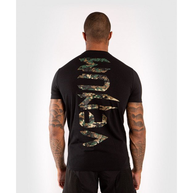 T-shirt Venum Giant Noir/Forest Camo