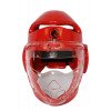 Casque Taekwondo Rouge avec visière