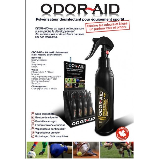 Vaporisateur Odor Aid Sport Spray pour gants de box