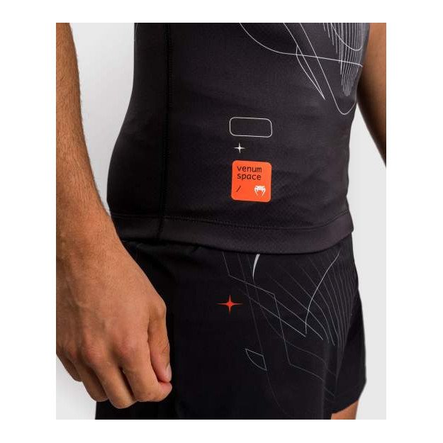 Rashguard Venum Eclipse manches courtes Noir/Ivoire