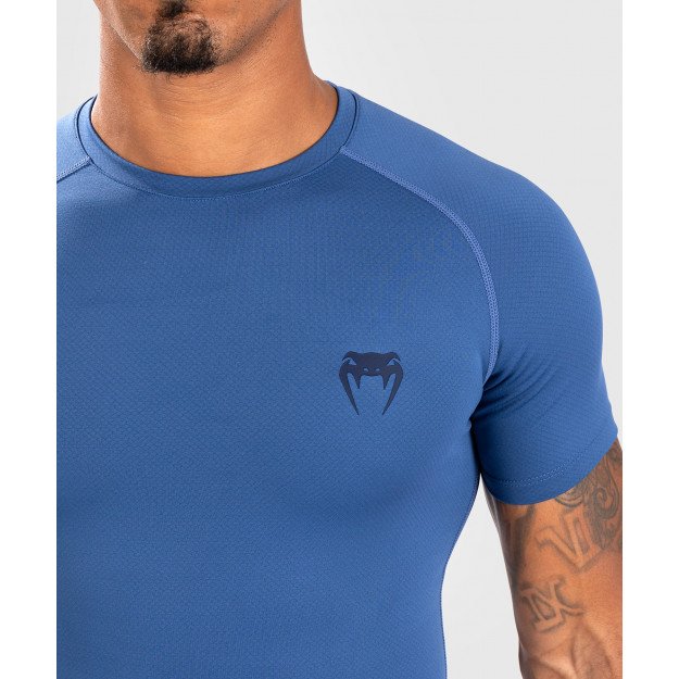 Rashguard Venum Contender à manches courtes Bleu