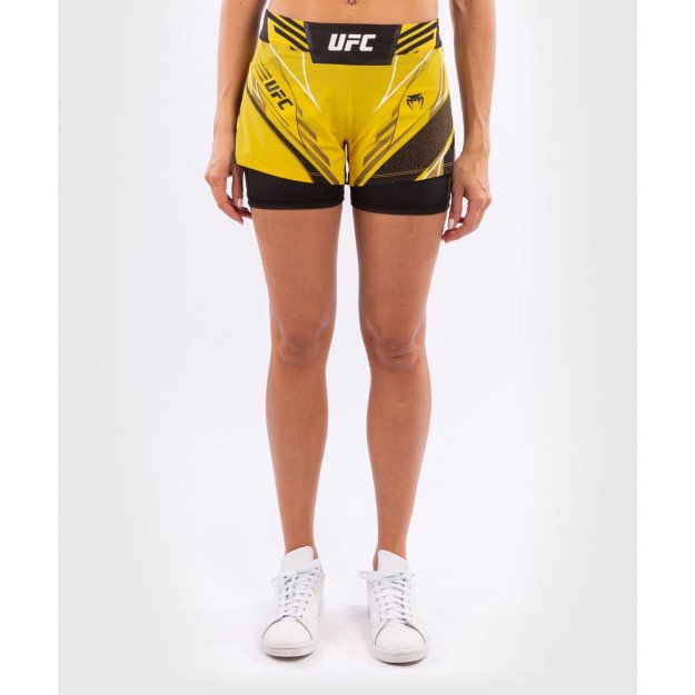 Short Femme MMA VENUM UFC Authentic Fight Night coupe courte JAUNE