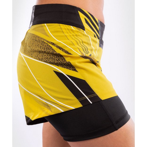 Short Femme MMA VENUM UFC Authentic Fight Night coupe courte JAUNE